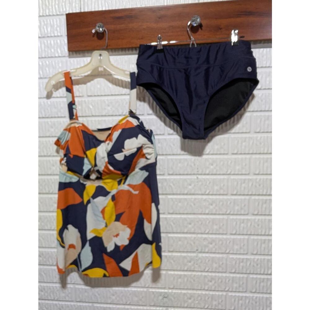 Chic EVRI 2X Floral Tankini Swim Set